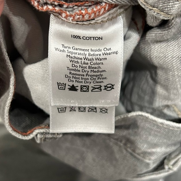 Eddie Bauer Straight Fit Specialty Dyed Gray Jeans Men’s Denim Size 34”x32” - Picture 6 of 7